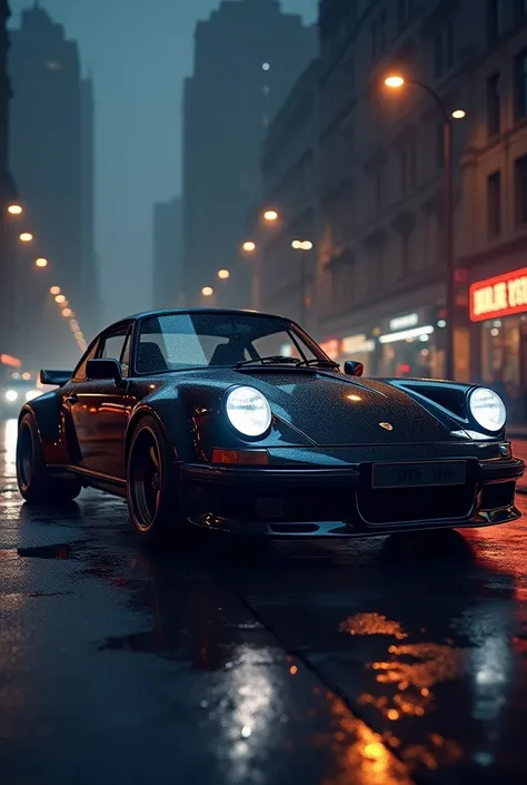 art of porsche 911 in midnight 