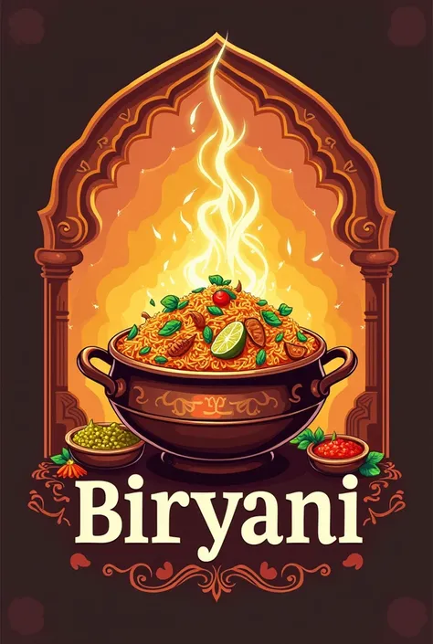 create a logo for my biryani hotel