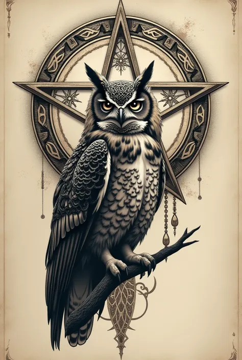  Liliths Seal  (witchcraft symbol) Let me contemplate an owl for a tattoo