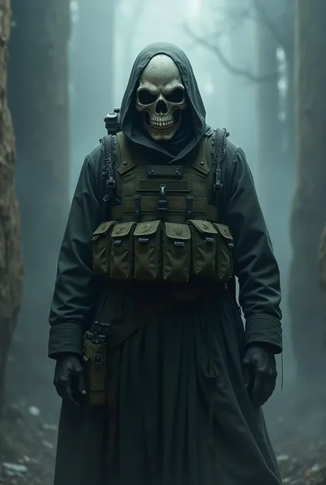 Create me a special force soldier, with a ghost-style skull mask