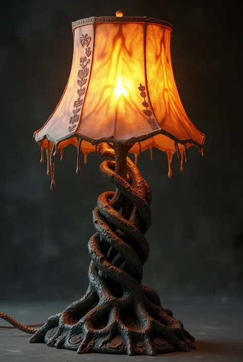 Generate for me a lamp inspired by Celtic culture that generates terror