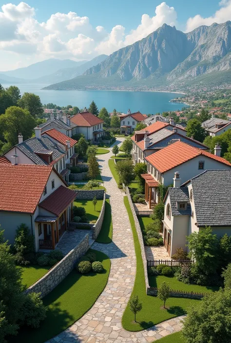 Build a suburb with 1 family houses but surrounded by Scandinavia and the Mediterranean