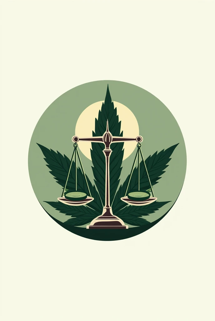 Create a round logo written Jurunas on top and behind a photo of seeing the weight in the marijuana style written on the bottom legalize