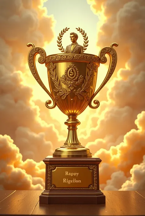 Trophy for the golden Twitter subscriber 