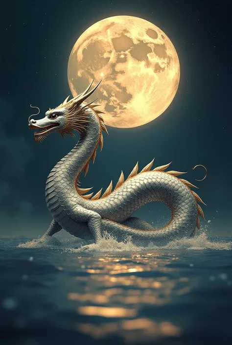 moon読命　 Dragon　moon　Sea Goddess 　Gold Silver　nature　Healing　 soft　 smooth　delicate　 black eyes　 kind　truth　like　universe　yin and yang　Integration　可likeい　ball　Light　（kcs358 tsukuyomi healing）　Six layers 