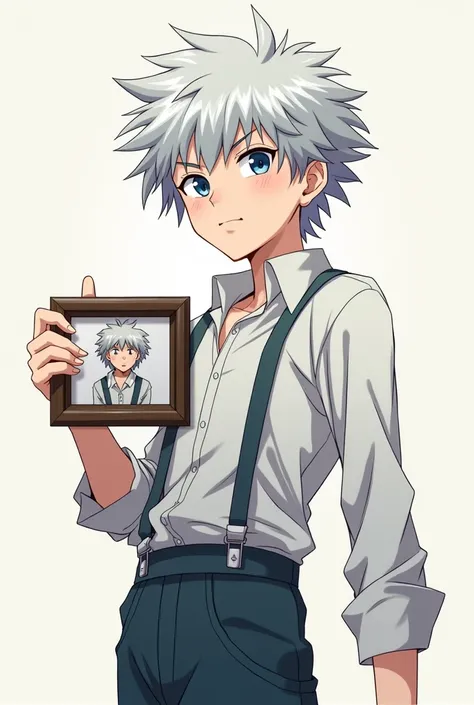 kilua hunter x hunter holding picture frame