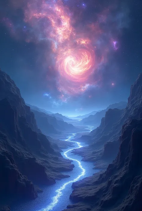 Star river into the nebula 