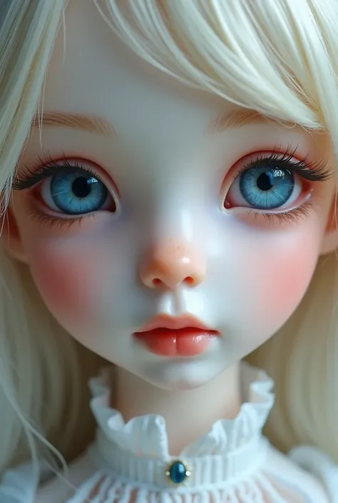 Close-up, Boneca de Gesso, linda, Blue Eyes,