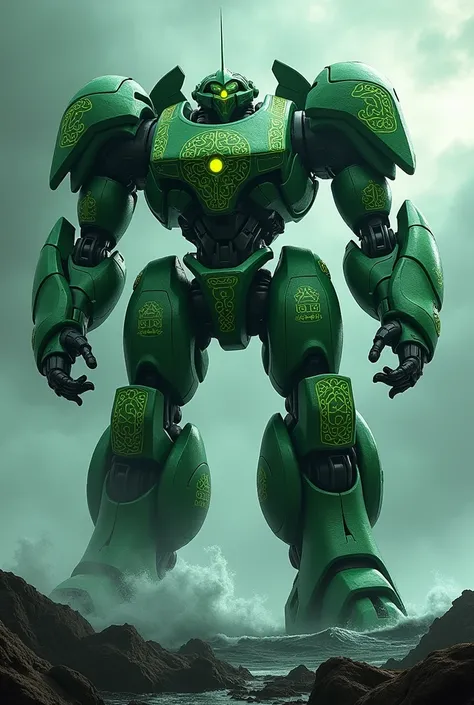 A Irish jaeger from the movie pacific rim that is green