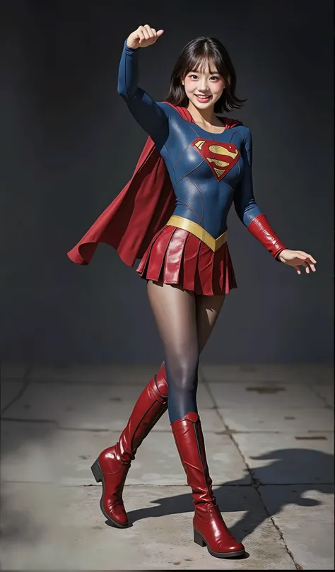  background 、(((  Depicting beautiful legs in black tights    .)))、(((        Legally express the beauty of your smile     )))、((((      make the most of your own original image    )))、(((    Rolling backwards in a supergirl costume    )))、(((ボディにフィットした   ...