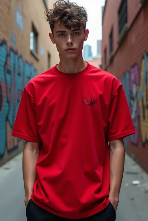 Polera roja (ropa streetwear) 