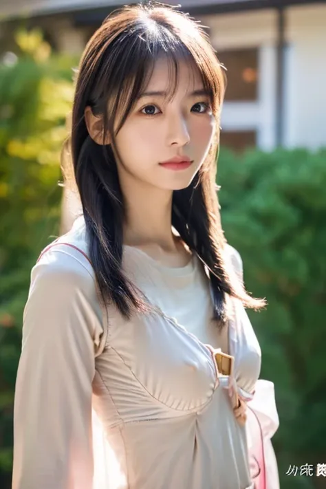  Skinny Japanese Women, 18 years old, ( realistic ), ( Hyperrealism ), (photo realistic ), (8K resolution),  depth of writing, ( front full body:1.2),  super detailed face,  detail eyes ,  cute face, Mr.々Expression, Mr.々 Hairstyles , ( small breasts: 0.6),...