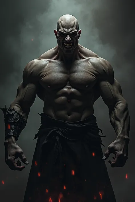  Dominant and evil man , Evil face, muscles in the right measure , violent,  ready to dominate and possess anyone.