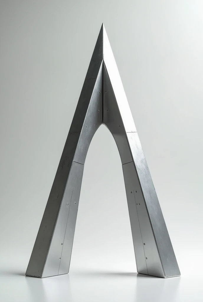 Metal pointed arch model for architecture 