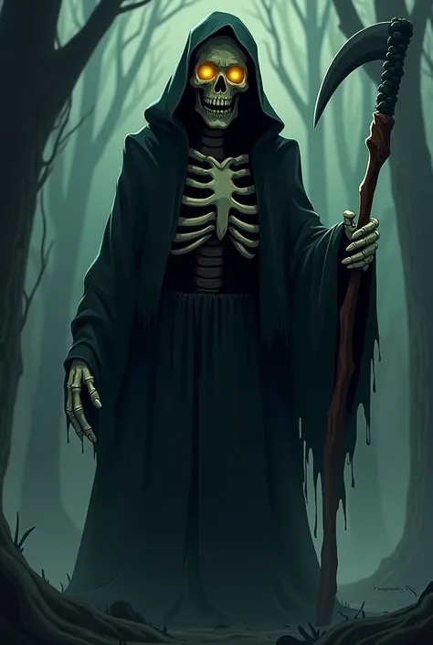 Please create the sinister reaper from the cartoon The Terrible Adventures of Billy and Mandy
