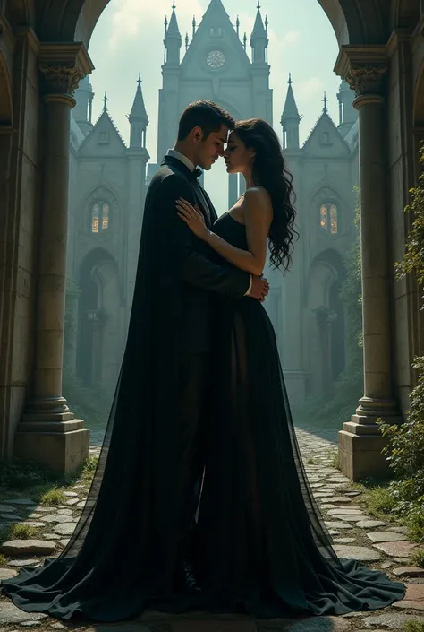 Sexy castle vampires in couples