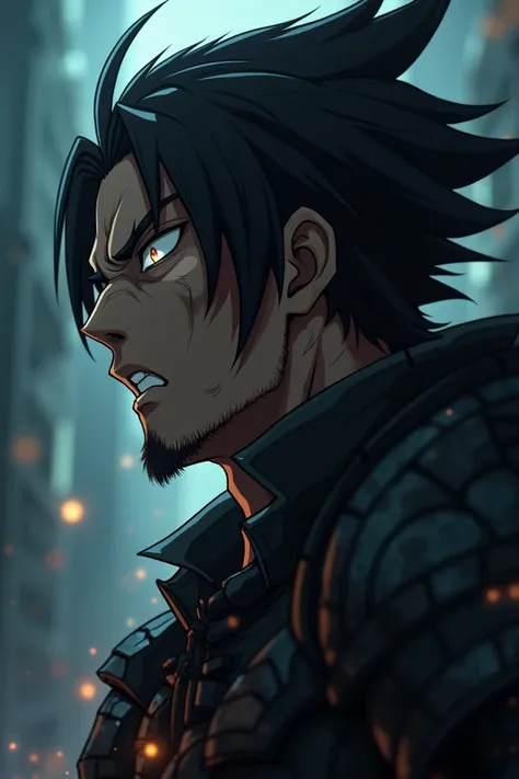 Profile picture of an anime character who looks powerful 