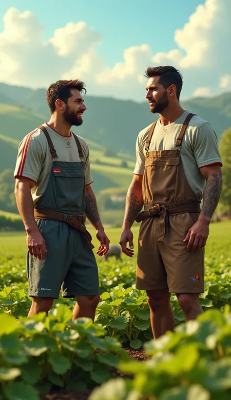 Messi and Ronaldo are farming together 