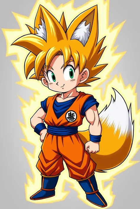 

### ** General Features of Fusion **  
 The fusion combines the courage and explosive power of Goku with the intelligence and technological abilities of Tails,  giving rise to a character that mixes both personalities and visual styles .  

---

### ** P...