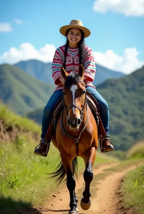 make a photo to i have learned to ride a horse in Manabi, Ecuador  