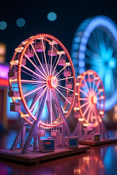 Ferris wheel models with light 