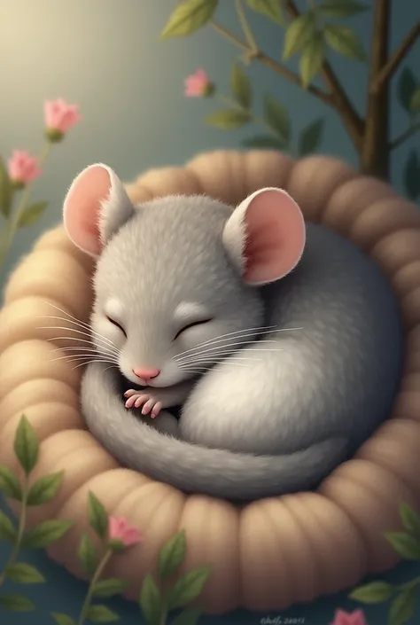 Chinchilla sleeping a lot