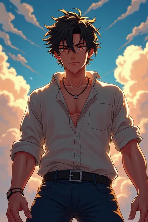 {1boy}, {solo}, dynamic angle, {dynamic hair}, {{dynamic pose}}, beautiful detailed hands, illustration, {{beautiful detailed sky}}, {{beautiful-detailed eyes}}, {{cinematic light}}, ultra detailed, {{disheveled hair}}, korea illust