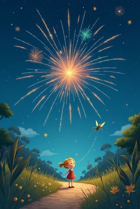  Help me create 4 illustrations for my story 
This is the story

The Brave Star and the Secret of the Safe Light

Once upon a time,  in a night sky full of stars , una little star llamada Lucia. I was curious ,  bright and she always dreamed of discovering...