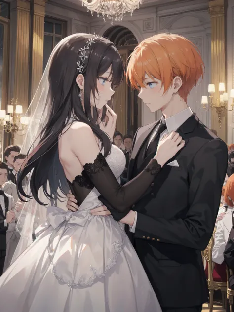 Marquis  &#39;  young men - prom night 、 Destined meeting scene :

in a ballroom with sparkling chandeliers、Marquis 令嬢は一people静かに佇んでいる。
There、 A young man with orange hair appears .、 Invite a young lady to dance 。
二peopleは美しい旋律に乗って踊り、 Both are attracted to...