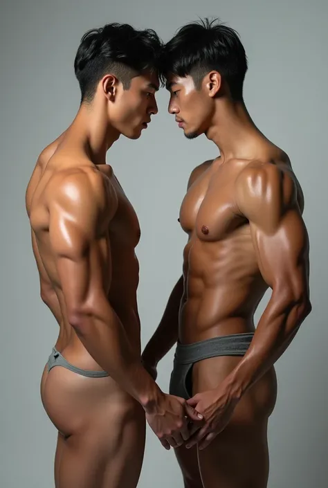 2 naked Korean men