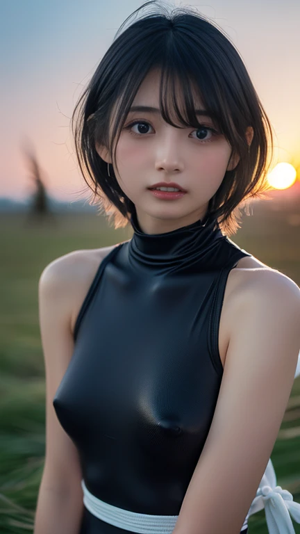 ( Hyperreality : 1.35), ( realistic : 1.4),  beautiful Japanese woman , (The height of ecstasy:1.2),  small face 、shy:1.2, Charming little eyes, Small Mouth, 、 baby face,  small face ,   beautiful eyes 、 detail eyes、Alone. masterpiece最 High Quality ,  High...