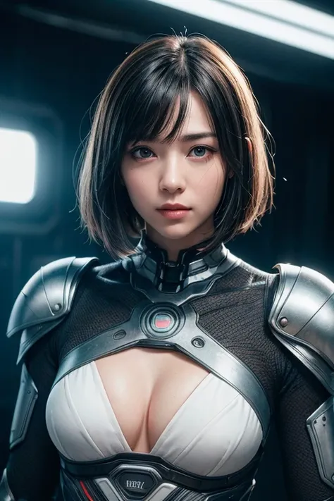 ((super-real photography: 1.5)), (realistic: 1.3), whole body, A bold and aggressive pose, 
BREAK
a cute Cyborg Girl, half-Japanese European girl, Damaged, lying on her back,
BREAK
(beautiful face: 1.5), (Super cute: 1.5), (Babyface), well-balanced face, e...