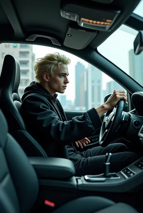 I want to see Draco Castelviel in a car
