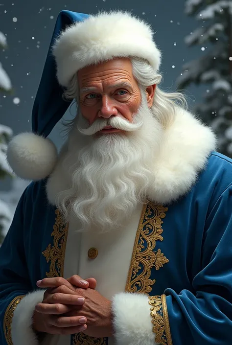 santa claus azul, elegant