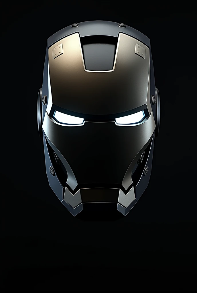 Iron man mask on a black background