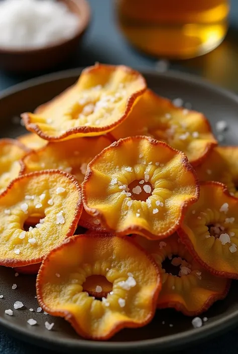 Sweet-Bitter (ampalaya) Chips with Honey & Sea Salt preserved and picture for promotion, chips of ampalaya brow delicous