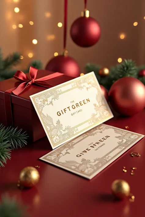 Faits moi un visuel pour les cartes cadeaux de noel de la boutique CBD Green . Quelque chose de classe et festif , visuellement clair . Avec des teintes Cérès et dores et rouge rappelant les fêtes de fin d’année .
Notre offre carte cadeaux pour Noël :
Cart...