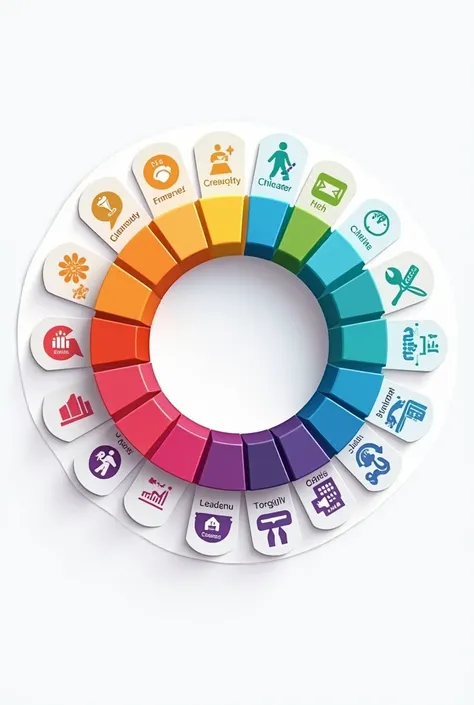  Graphic or infographic :
Design a small circular or bar chart that highlights your key skills, as:

creativity (80%)
Teamwork (90%)
leadership (85%). Make this for me 