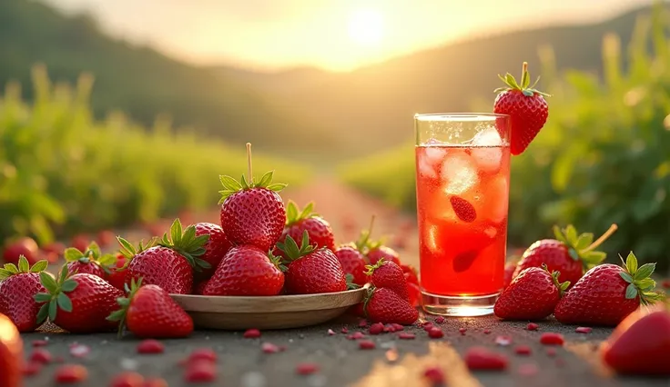  Strawberry farm, strawberry drinks and starwberries dessert 