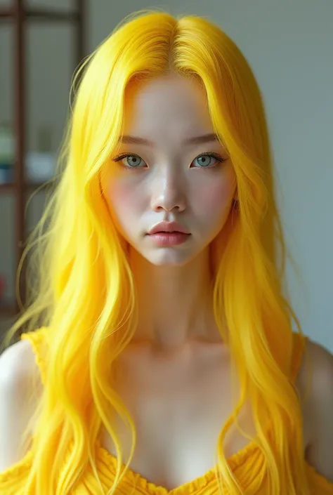 Ji Xiaoman
yellow hair
white skin
Slim, tall, long legs
plump
long hair
Wear cool

