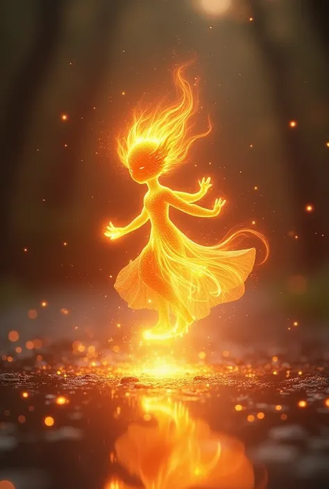 Cute　Fire Spirit　光の道