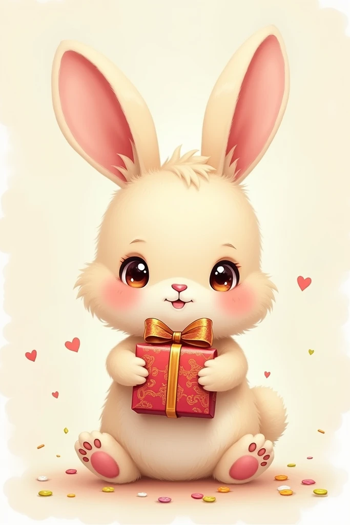 cute rabbit character gift 