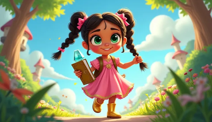 Lulu (Main Character)**  
- **Age:**   
- **Height:** 4 feet 5 inches  
- **Hairstyle:** Two cute braids tied with pink ribbons.  
- **Eyes:** Big, sparkling green eyes full of curiosity and courage.  
- **Skin Tone:** Light brown (wheatish complexion).  
...