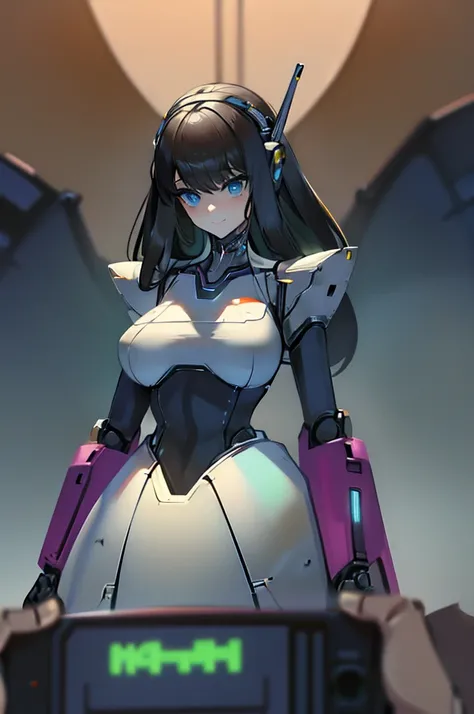 (masterpiece),(Highest quality),(Super detailed),(Best illustrations),(Best Shadow),(Absurd),(Detailed Background),(so beautiful), 16K, 8K, 4K,(Best Shadow),robotization,woman ,big bust,Robot Joint ,Metal skin,Black robot Suit,long hair,a black robot suit ...