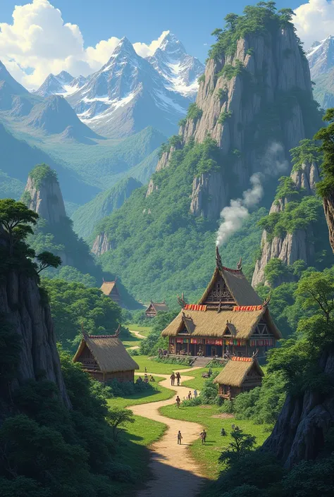 You want a background for where Panganoron lives, with a tribal-themed setting. Got it! Would you like me to create a visual representation of this or just describe it? If visual, let me know the specific elements youd like, such as mountains, forests, or ...