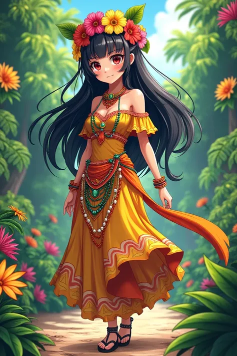 Create Nezuko Kamado with a Brazilian outfit