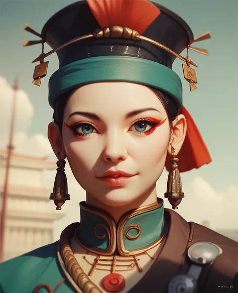 {high quality}, octane render, Ultra HD, depth of field, epic, cinematic, ancient China, 1girl, cute face, solo, feiyufu,