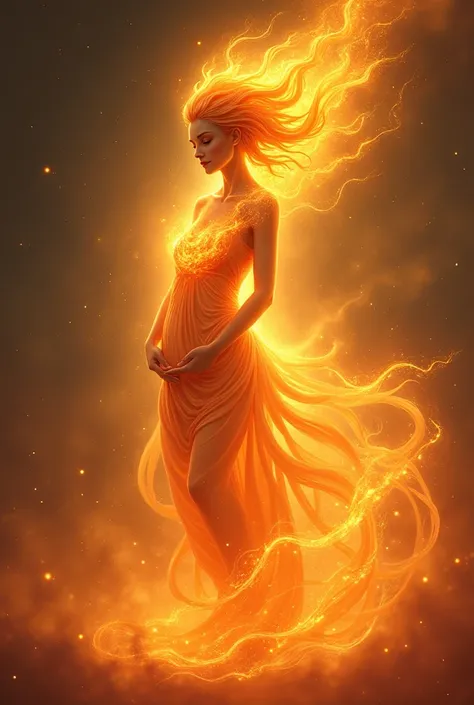 Cute　Fire Spirit　mother
