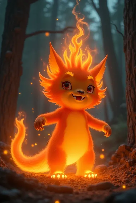 Cute　Fire Spirit　Older brother

