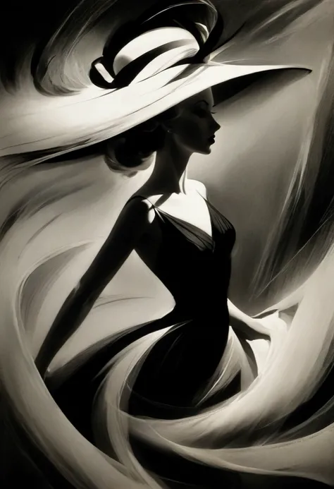 ( in Lillian Bassman style:1.8),(Mysterious landscape),Full of suspense,fantasy, dark , dark ,atmospheric,desert，tornado,